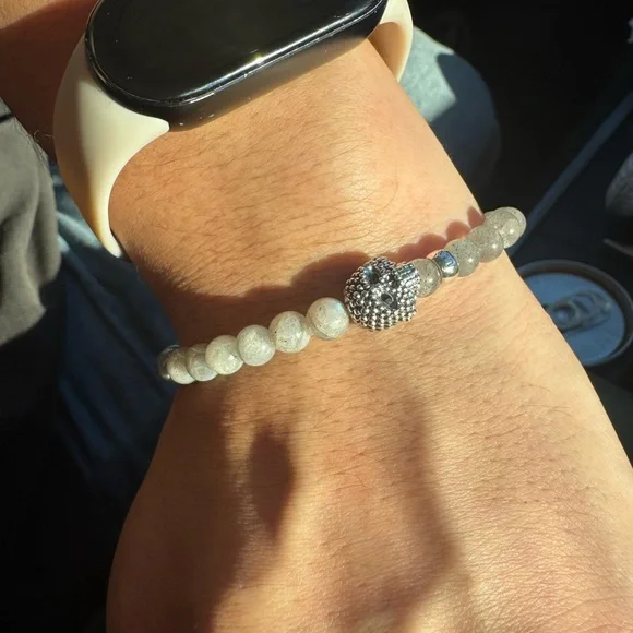 NEW LAGOS Anthem Snowflake Obsidian Skull Bead Bracelet New - Picture 2 of 6